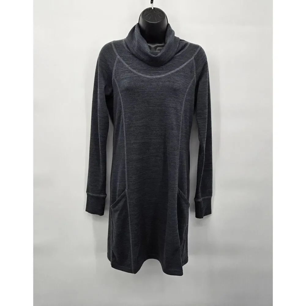 Kuhl Lea Women's Mockneck Dress Size Small Long Sleeve Gray Outdoor Pockets